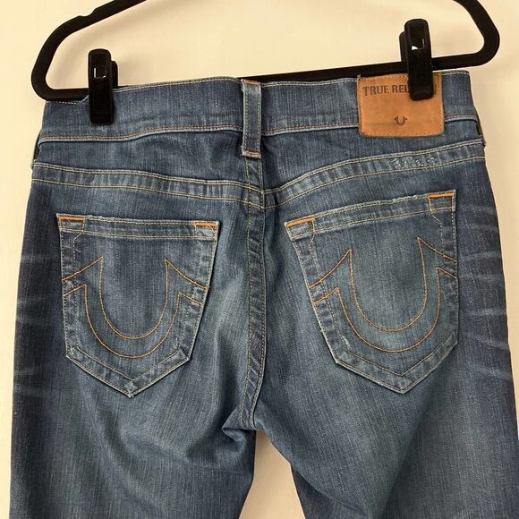True Religion Rocco Relaxed Skinny Jeans Button Fly womens size 31 - Picture 5 of 9